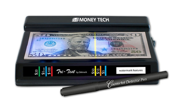 Money Tech Counterfeit UV Light Money Detector